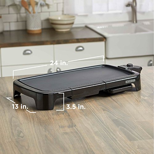 Electric Griddle with Warming Tray - Family Sized Non-Stick Cooking Surface GD2051B
