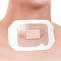 20 Pcs Waterproof Shower Protector Bandage 4"x4.7" for Thyroidectomy Surgery Recovery Thyroid Cancer Neck Surgical Incision Scar Adhesive Wounds Cover Island Dressing Bordered Gauze