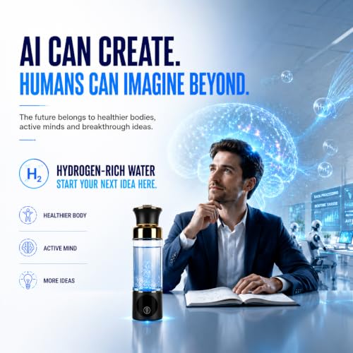 Hydrogen Water Bottle Generator 6000PPB Portable Hydrogen-Rich Water Maker
