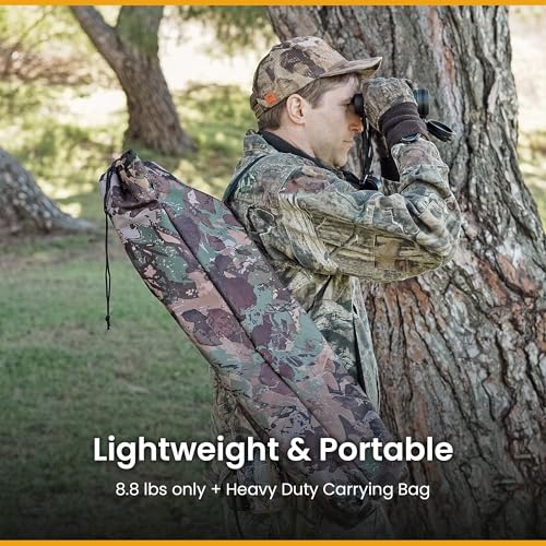 Camouflage 360° Swivel Hunting Chair - Heavy Duty Stealth Seat for Outdoors