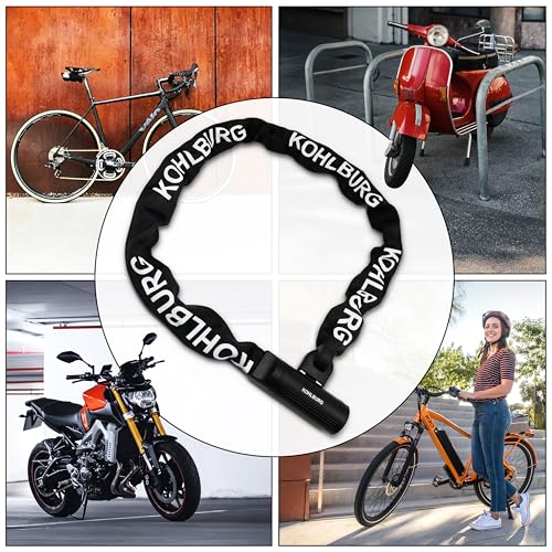 Heavy Duty Bike & Motorcycle Chain Lock 4ft Long, Sold Secure Gold
