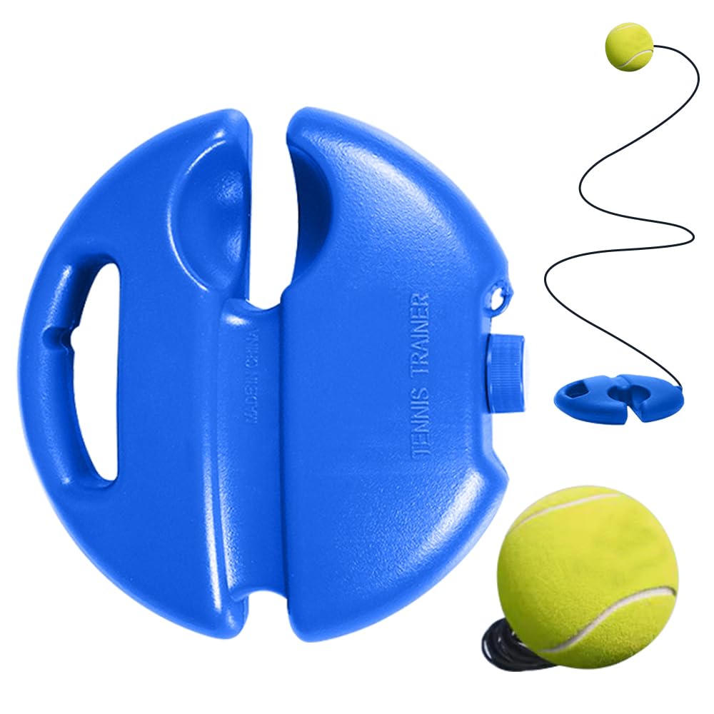 DSACL Tennis Practice Device, 2026 Upgraded Tennis Ball Training Baseboard, Tennis Trainer Rebound Ball on String for Practice Self Training Tool with Weighted Base, Beginners Sport Exercise