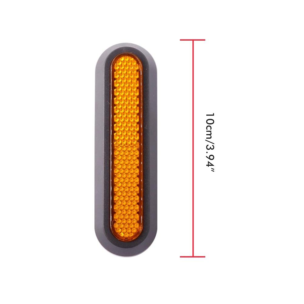 spier Set of 4 Scooter Replacement Parts Scooter Side Covers with Rear Reflector Made of Plastic, Reflective Rear Wheel Covers Compatible with Xiaomi M365 /Pro/Pro 2/1S/Scooter 3 Electric Scooter