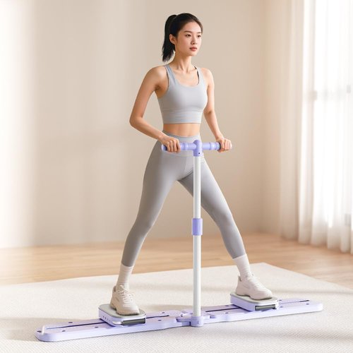 Swetafx Ski Machine, Simulated Ski Trainer, Ski Practice, Exercise Equipment for Leg Pelvic Floor Muscle Workout, Full Body Cardio Exercise with Non-Slip Pedals & Armrests, 600lbs Capacity