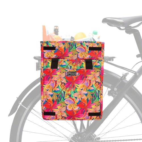 Po Campo Tropical Nights Bicycle Pannier Bag Waterproof Rear Rack Storage