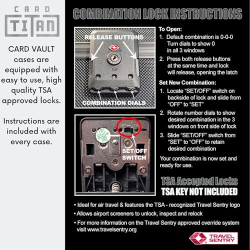 Lockable 3-Row Trading Card Storage Box for Graded & Toploader Cards - Black