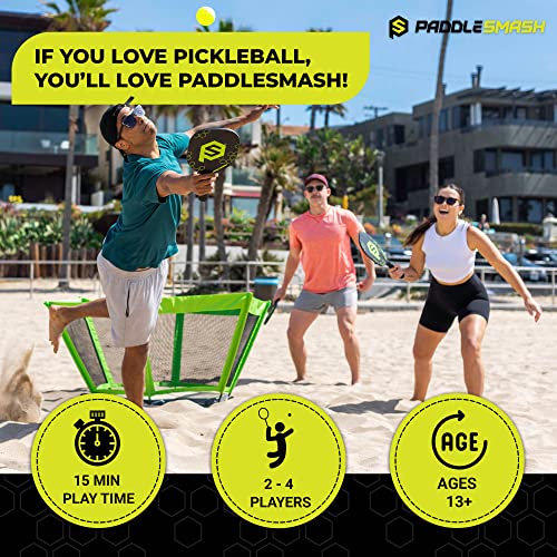PaddleSmash Pickleball Yard Game with Paddles - As Seen on Shark Tank, 2-4 Players