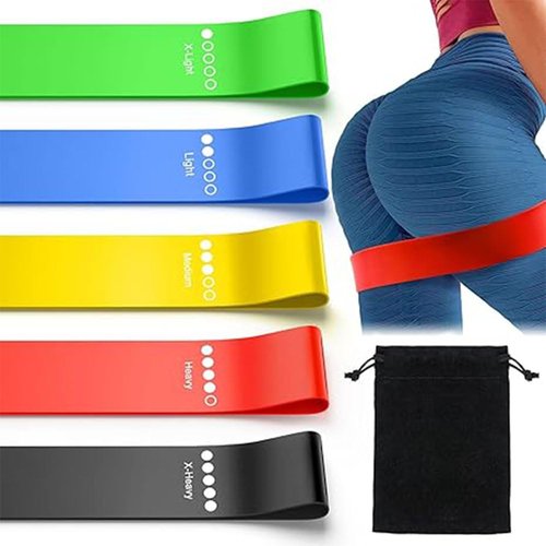Heavy Duty Resistance Bands for Working Out – Elastic Exercise Bands for Home Gym, Pull Up Assist, Physical Therapy – Includes Carry Bag for Convenient Storage