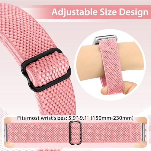 Elastic Nylon Bands for Samsung Galaxy Fit 3 - Pink & Purple Variations