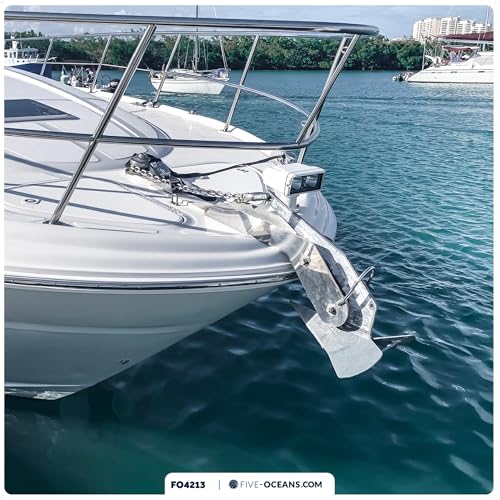 Galvanized Steel Delta Boat Anchor 9 Lb for Up to 27 Ft Boats - Five Oceans