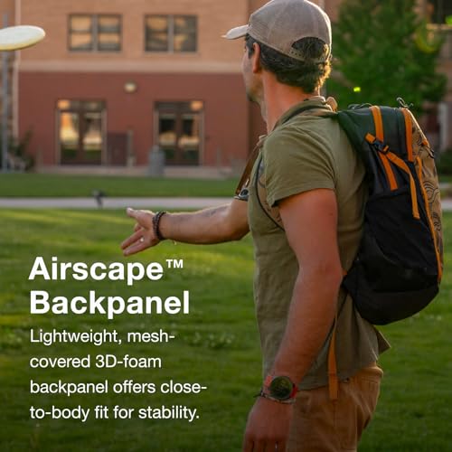Osprey Axis Laptop Backpack - Barley Brown, Water Bottle Pockets & Compression Straps
