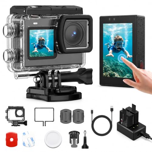 4K Action Camera with Dual Touchscreens Waterproof Cycling Kit - Standard Combo