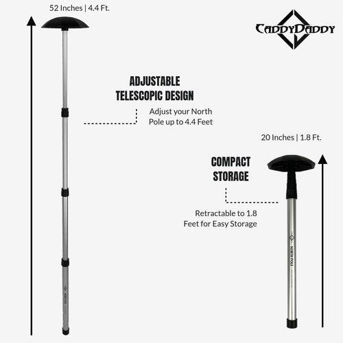 North Pole Golf Club Protector Travel Support Arm | August 2024 - New Upgraded Model Stronger Attachment Mechanism, Custom ABS Molds & Improved Impact Stress Points | 1 Year Full Replacement Coverage