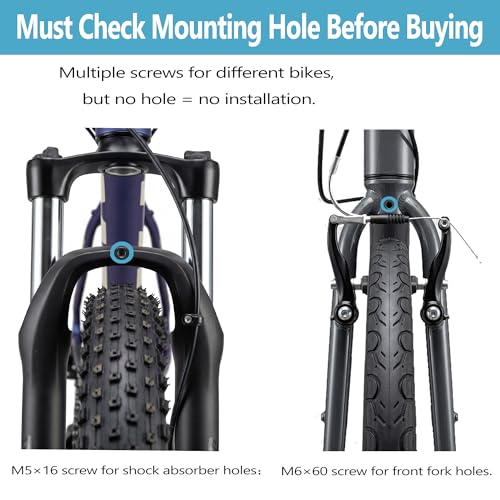 Bike Front Rack - Bicycle Cargo Rack with Support Struts & Adjustable Straps - Aluminium Universal Fit for Mountain Gravel Touring Bikes - Variation of Bike Rack
