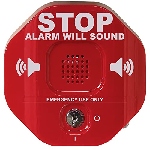STI Exit Stopper Door Alarm - Multifunction Emergency Door Stopper & Deterrent, Red/Green