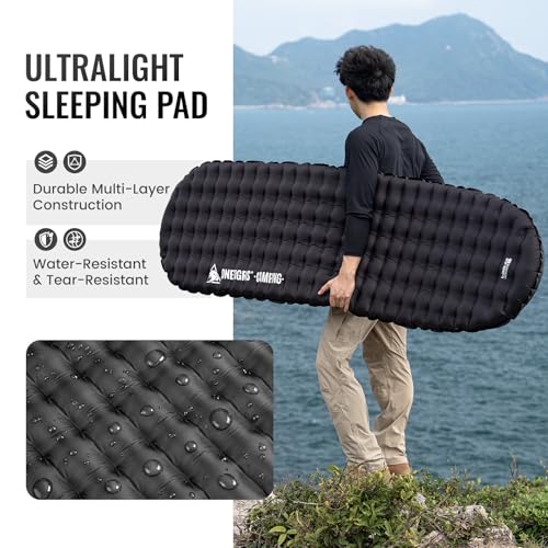 Ultralight Insulated Camping Sleeping Pad - 3.5 R-Value, 72x22.8in