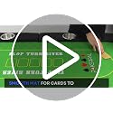 Foldable 8 Player Poker Table with Interchangeable Waterproof Game Mats - Burgundy