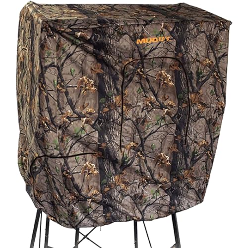 Muddy 7' Tall Quad Pod Hunting Blind Cover with 4 Zippered Windows - 1 Pack
