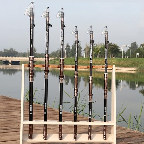 Telescopic Fishing Rod 7Ft 9Ft 12Ft 15Ft Carbon Portable Spinning Baitcasting