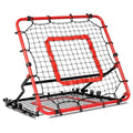 Multi-Sport Rebounder Net - Baseball, Softball, Soccer Practice with Red & Black Frame