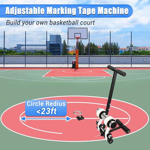 GADFISH Silver & Black Basketball Court Line Tape Machine for Field Marking