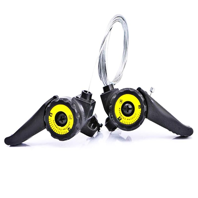 Bicycle Thumb Shifter Levers 15/18/21 Speed Universal Handlebar Pair