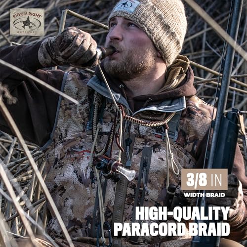 Hunting Lanyard for Calls and Dog Whistle - Paracord with 8 Loops