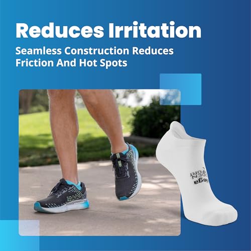 Balega Hidden Comfort Performance No Show Athletic Socks - Neon Blue Medium