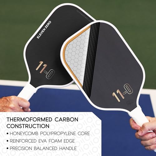 Elongated Carbon Fiber Pickleball Paddle with Large Sweet Spot - Lightweight, Power & Control