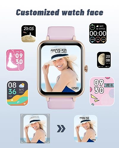 Smart Watch for Women Bluetooth Call - Violet Purple - Fitness & Sleep Tracker