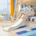 White Kids' Couch Slide with Adjustable Armrest, Non-Slip, Space-Saving - Monleelnom