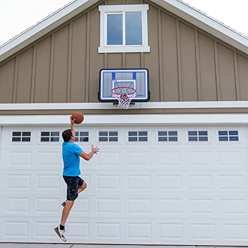 Lifetime 73650 44 Inch Shatterproof Backboard & Rim Combo Kit - Wall & Pole Mount