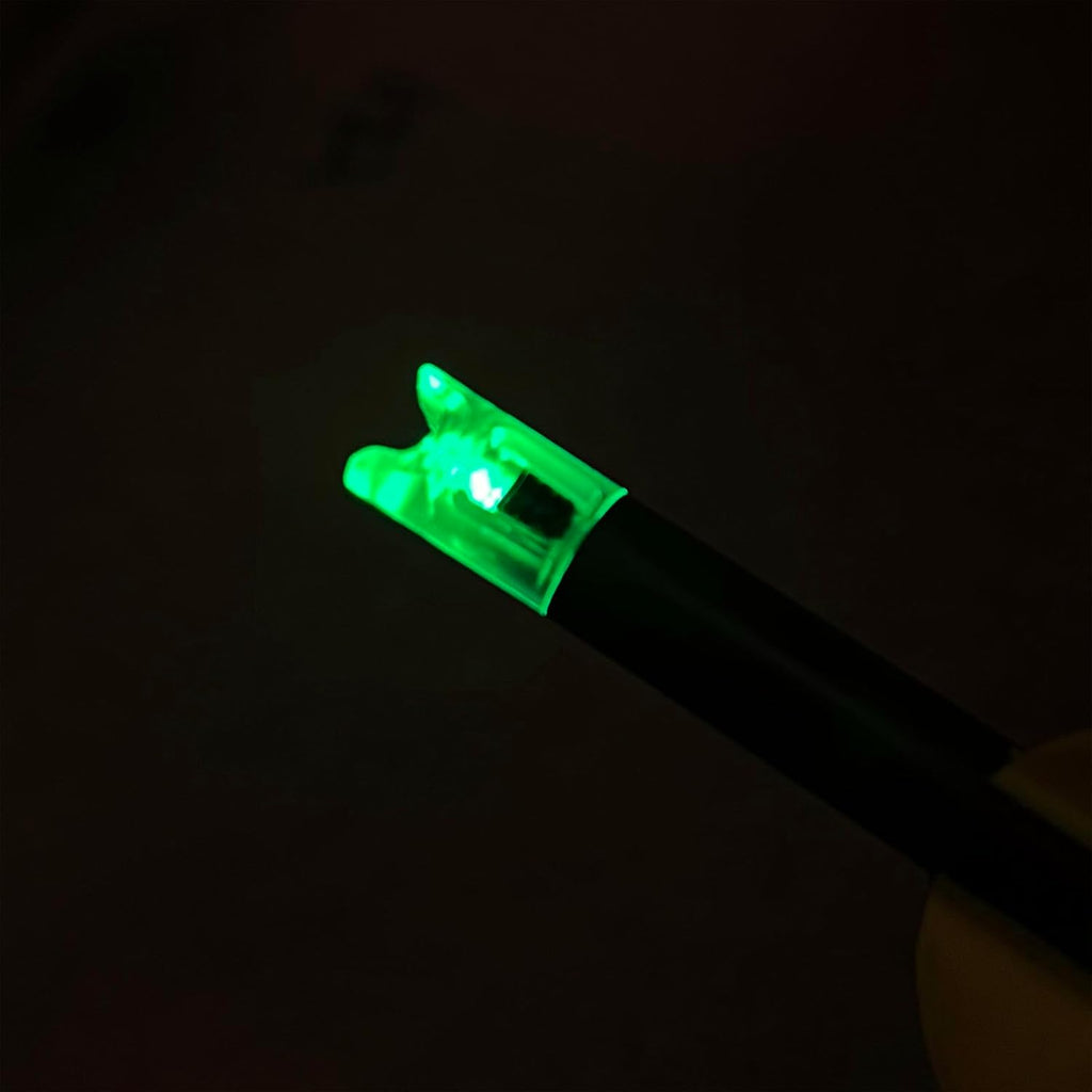 Skiennix Lighted Nocks for Crossbow - ON/OFF Switch Arrow Nocks for Archery Hunting | 6 Pack, .300 ID
