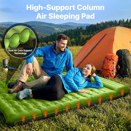 OGERY Green Full Size Ultralight 6-Inch Thick Inflatable Camping Sleeping Pad