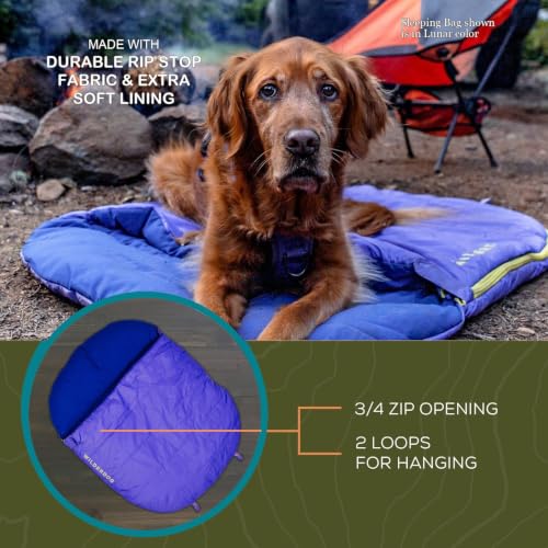 Wilderdog 36x28in Water-Resistant Dog Sleeping Bag with Carry Sack