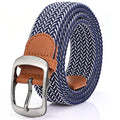 Multicolored Braided Stretch Belt for Men and Women - Elastic Woven Golf Jean Belt - Waist 37-41in Style2