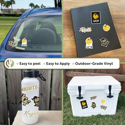 UCF Knights Campus Spirit Vinyl Sticker Decal for Water Bottles & Laptops