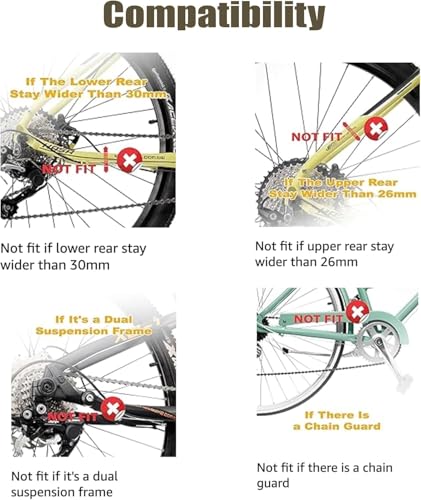 Adult Bicycle Training Wheels for 24-29 Inch Bikes Heavy Duty Stabilizers