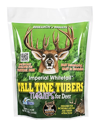 Whitetail Institute Tall Tine Tubers Deer Food Plot Seed 12-Pound (2 Acres) for Fall & Winter Attractant