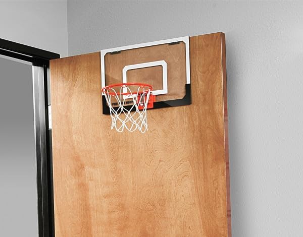 SKLZ Pro Mini Indoor Basketball Hoop - Portable Over The Door Design - Perfect for Home, Dorms & Offices