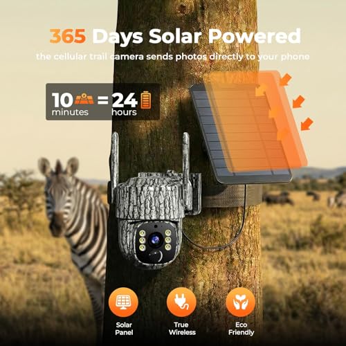 VOOPEAK TC32-2 4G LTE Cellular Trail Camera Pack with Auto Human Tracking & 2.5K Live View