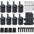 Radtel RT12 Rechargeable Walkie Talkies 16CH Long Range Two-Way Radios for Camping Hiking (8 Pack)
