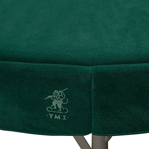 49-Inch Green Round Table Cover for Card Games, Mahjong, Board & Dice Games