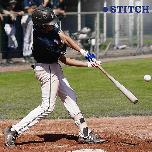 American Flag Batting Gloves for Youth & Adults - Patriot Style, Medium (Adult)