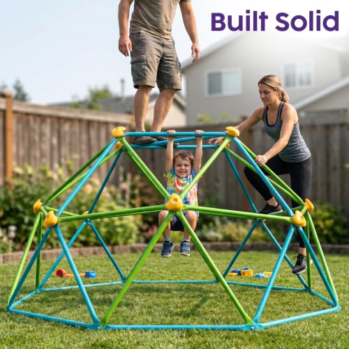 Hurtle 6ft Climbing Dome for Kids Outdoor Jungle Gym & Monkey Bars