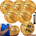 Gold Official Size 7 Autograph Basketball Set - 6 Balls with Pump & Signatures