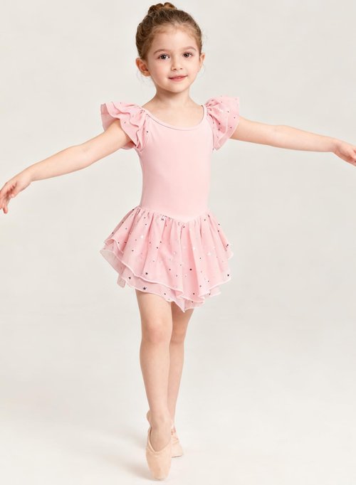 Idgreatim Toddler Girls Ballet Leotard - Ruffle Sleeve Dance Dress for Ages 2-9T | Stylish Ballerina Outfit