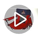 Georgia Bulldogs Elite Portable Chair with Cup Holder - Outdoor Tailgate Seating