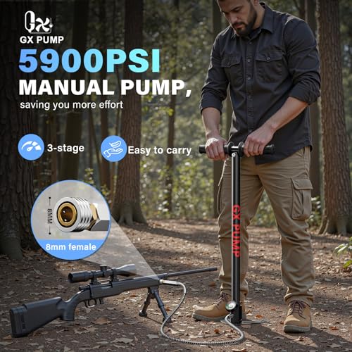 GX Pump GX-C3 Hand Pump for PCP & Paintball Tanks, 30MPa 4500Psi
