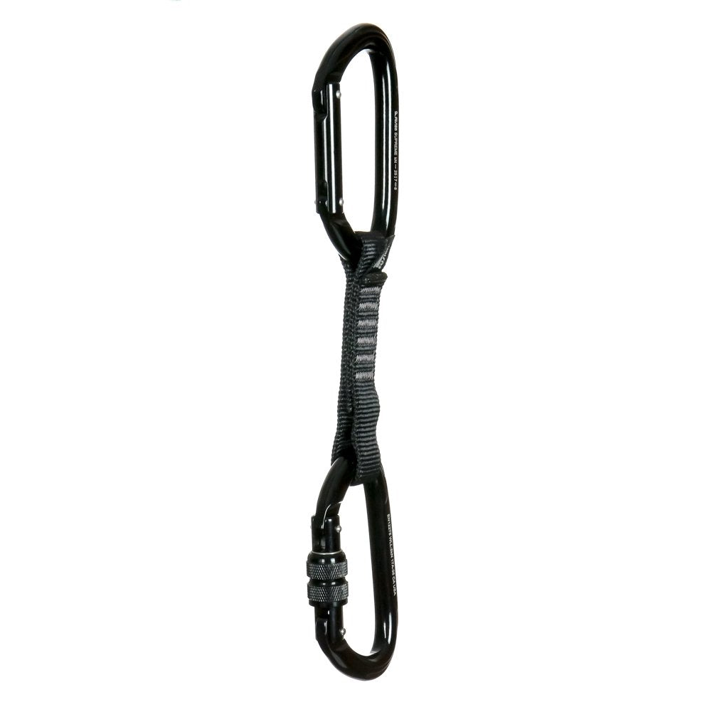 Quickdraw Set with Straight Gate and Screw Gate Carabiners, 4-Pack